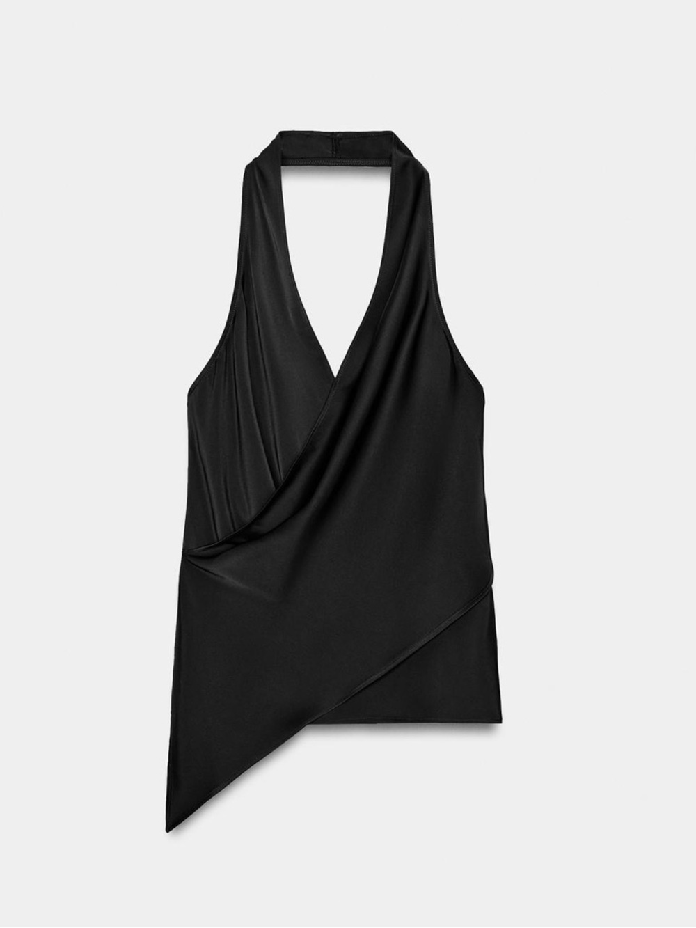 Zara satin effect halter top